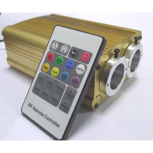 6*2w double hole LED RGB fiber optic illuminator,with 20key RF remote controller;AC100-240V input