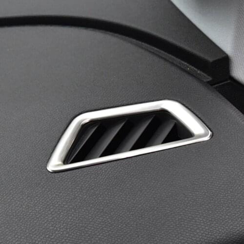 Stainless steel front air conditioner export decorative cover style is suitable for 2017 Peugeot 5008 3008 GT accessories