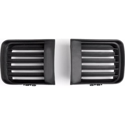 Areyourshop Car Front Bumper Fog Light Grilles Grille Set Cover For Nissan Pathfinder 1999-2004 1 Pair Black Car Grille Covers