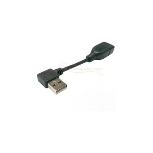 Xiwai USB 2.0 A type male Left Angled 90 degree to Female extension cable 480Mbps 10cm