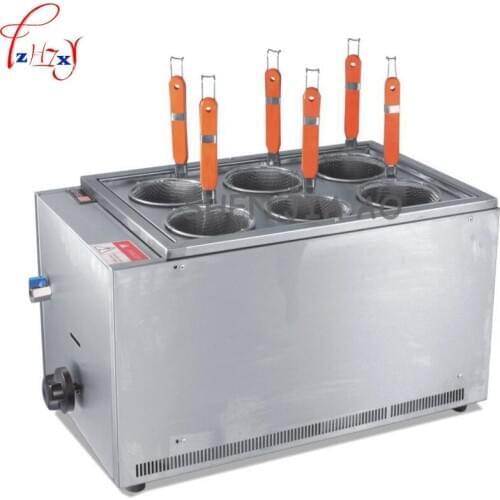 Commercial Gas Stainless Steel Bench Top 6 Cooking Cooker Pasta Cookware Noodle Cooking Machine Mala Tang Chang 1pc