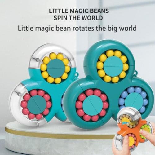 Rotating Magic Beans Toys Fidget Toy Decompression Toys Fingertips Magic Cube Creative Childrens Puzzle Stress Relief Cube Toys