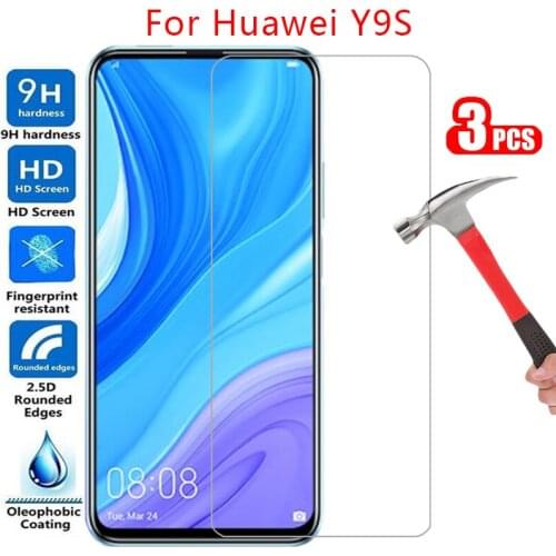Protective tempered glass for huawei y9s screen protector on huaweiy9s y 9s 9 y9 s ys9 9ys film huawey huwei hawei huawi huawe