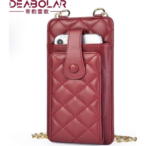 Women Mini Crossbody Phone Bag Rhombus Sweet Shoulder Messenger Small Bag Card Holder Wallet Ladies Zipper Wallet Mobile Purse