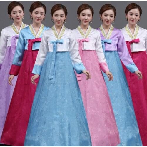 Korean Ancient Costume Women Hanbok for Party Female Asian Clothing for Stage Performance Korean Traditional Court Clothes 89