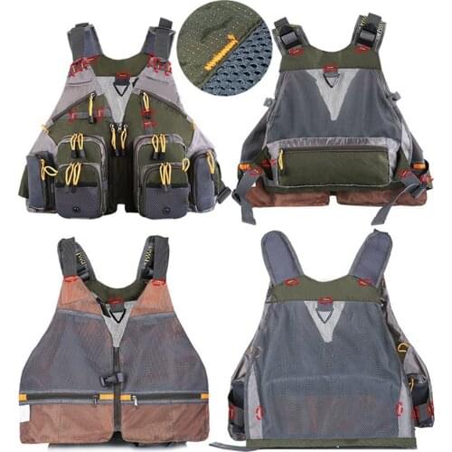 Fly Fishing Vest for Trout Gear Equipment Adjustable Mesh Waistcoat