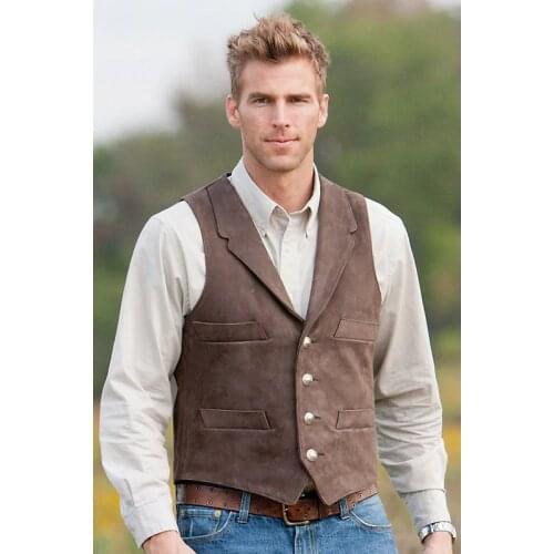 Mens Vest Cowboy Style Waistcoats for Young Weste Men Tuxedo Vest Gilet Homme Vintage Ropa Caballero Hombre Yelek Erkrk