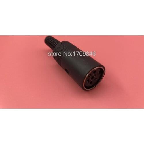 12pcs DIN Female Jack Cable Connector 6 Pin