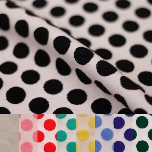 145cm wide fashion jacquard brocade embossed circle ring jacquard clothing acrylic stretch fabric cotton fabric for dress jacket