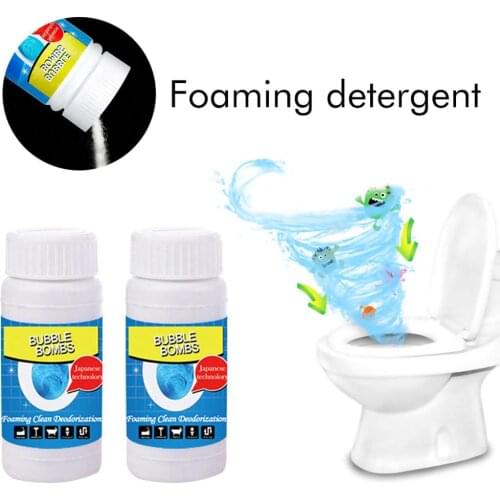 2Pcs Fast Foaming Cleaner For Toilet Washing Machine Sink Pipeline Dredge Agent Toilet cleaning tool @A
