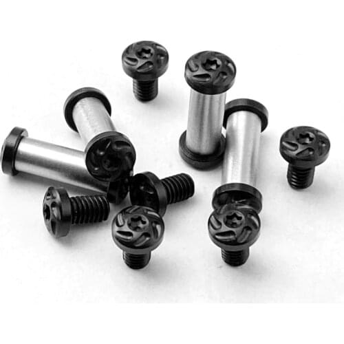 2Pieces Stainless Steel Screw for Diy Knife Material Making Knife Handle T8 plum Nails Straight folding knife Screws