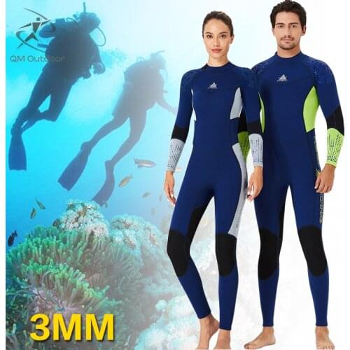 3MM Neoprene Men Full Body Keep Warm Jumpsuit Scuba Surfing DivingSuit Scuba Hunting Snokeling WetSuit Triathlon Equipment