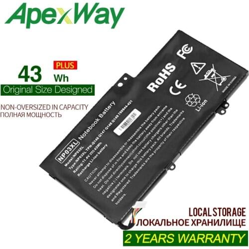 ApexWay Laptop Battery NP03XL for HP Pavilion X360 13-A010DX TPN-Q146 TPN-Q147 TPN-Q148 760944-421 15-U010DX HSTNN-LB6L