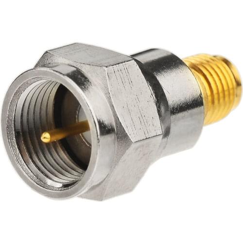 Superbat Car Radio DAB+ FM AM Aerial Adapter F Plug to SMA Jack RF Coaxial Connector for CATV Satellite Boxes