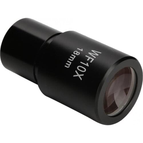 WF10X/18mm Biological Microscope Wide-Angle Eyepiece Optical Lenses with Scale