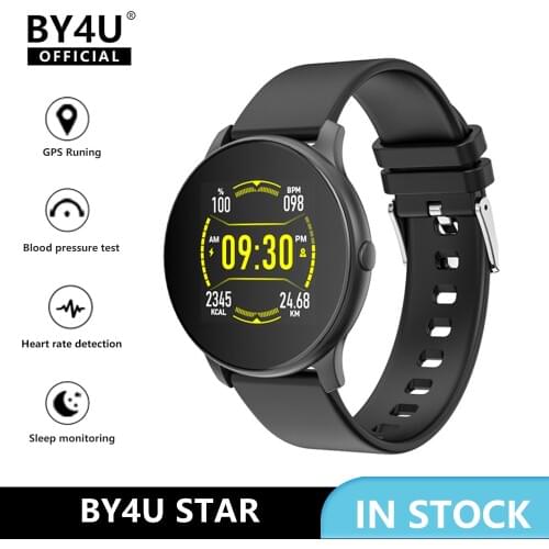 BY4U Star Smart Watch Men Heart Rate Monitor Blood Pressur Measunment Remote Control Sport reloj Inteligente Smartwatch Women