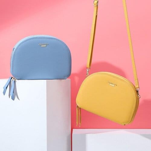 Ladies Crossbody Bag Fashion Semicircle Saddle Bags Solid Color All-Match Convenient Shoulder Bags For Female Handbags Designer
