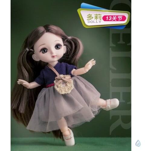 Childrens simulation dressup exquisite doll set joint princess dream mansion girl simulation toy SD gift