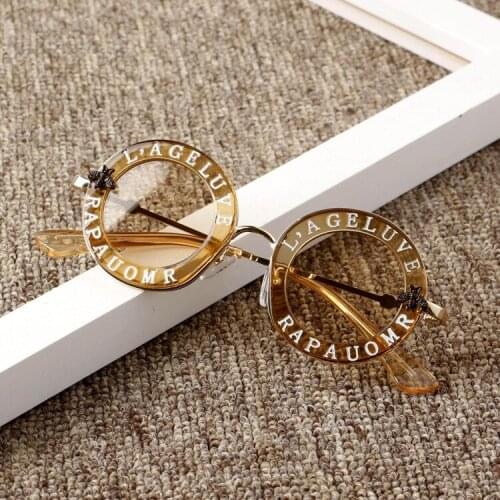 Baby Accessories Childrens Boys Girls Sunglasses Letter Round Frame Sunglasses Anti-UV Protection Beach Outdoor Accessories