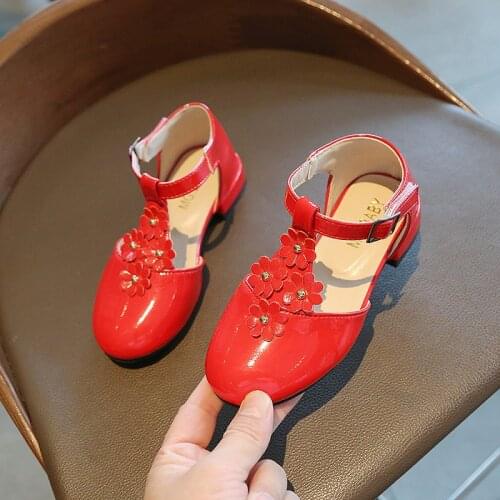 Children Sandals Summer Fashion Flower Girls Sandals Flat Beach Shoes Baby Girls Princess Shoes Size 26-35