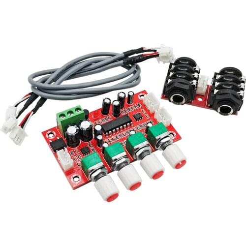 SOTAMIA PT2399 Dynamic Microphone Amplifier Reverb Module Karaoke Reverberator Board DIY Microphone Amplificador AC12V