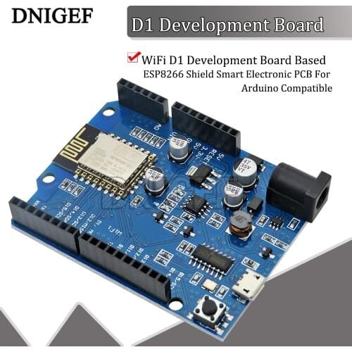 ESP-12E WeMos UNO R3 CH340 CH340G WiFi D1 Development Board Based ESP8266 Shield Smart Electronic PCB For Arduino Compatible