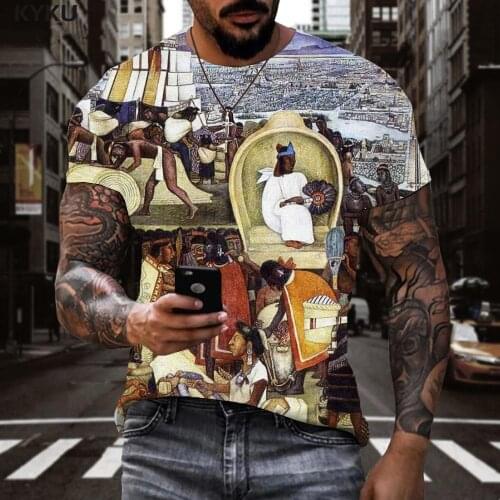 3d Tshirt Mexico T-shirt Men Sail Anime Clothes Landscape Shirt Print Harajuku Tshirts Casual Mens Clothing T shirts New Style