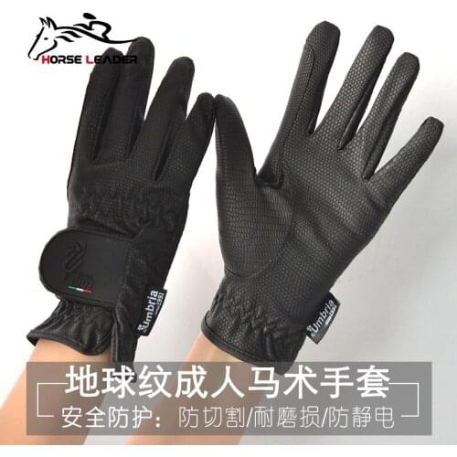 Equestrian Sport Equestrian Equipment Supplies Imported Ultra Fine Grain Equestrian Equipment Children Knight Gloves