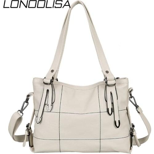 LONOOLISA Women's Leather Bags With Short Handles