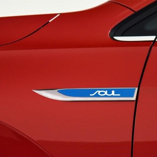 2PCS 3D Metal Emblem Badge Car Body Side Decoration Sticker For KIA Carens Carnival Carnival K1 K3 K4 K5 K7 K9 KX3 KX3 stickers