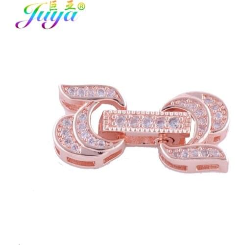 Wholesale Micro Pave Pendant Clasp Jewelry Accessories Fine Jewelry Bijoux Zircon Copper Metal Charm For Handmade Bracelet