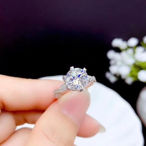 Fashion Luxury Overlap Rings Inlay Dazzling 8mm Oversize Cubic Zirconia Dainty Jewelry For Women Statement Wedding Engagement