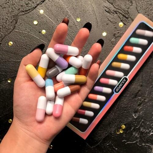 12 colors Mini Capsule Lipstick Set Waterproof Non-stick Cup Carry Pill Lipstick Novelty Lips Makeup Lipstick