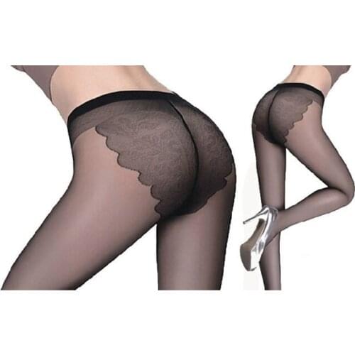 Wholesale !!! Fashion Womens Solid thin seamless Bikini tights Double gear butterfly core spun silk stockings pantyhose