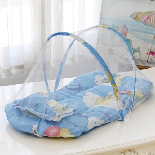 Baby Crib Netting Portable Foldable Baby Bed Mosquito Net Newborn Sleep Bed Travel Bed Netting Play Tent Children with Pillow