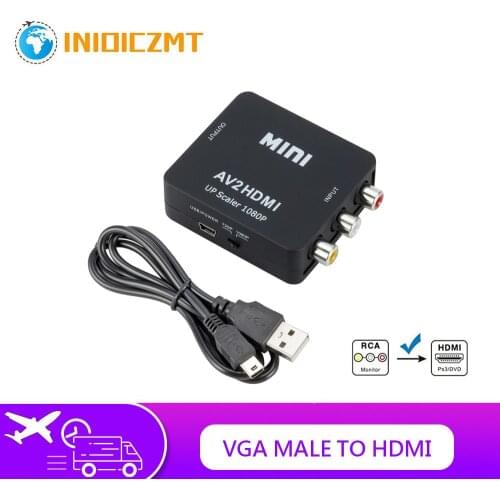 RCA AV to HDMI Converter High Quality HD 1080P AV 2 HDMI Adapter For TV X box PS4 PC DVD Projector AV To HDMI Converter