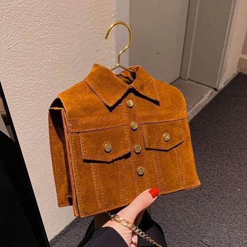 Luxury Brand Chain Motorcycle Bags 2021 Winter Scrub Leather Womens Designer Handbag Women Rivet Clothing Jacket Messenger Bags