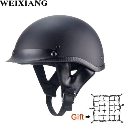 Summer Motorcycle Vintage Half Helmet Adult Helmet For Biker Cruiser Scooter Touring Universal For Harley Helmet Net Free Send