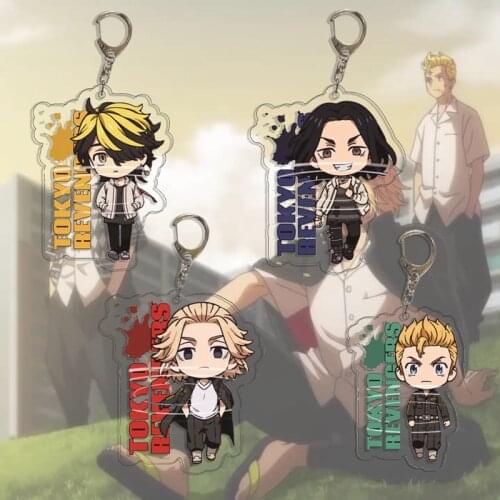 Tokyo Revengers Anime Cosplay Keychain Manjiro Ken Takemichi Hinata Atsushi Chibi Kawaii Pendant Fans Collection Props