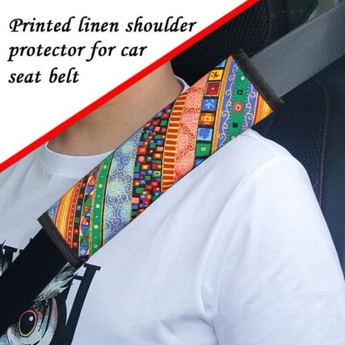 1pc Car Seat Belt Shoulder Guard Pads Covers Plum Blossom Safety Belt for Comfort and Breath Pad Interior Accessories