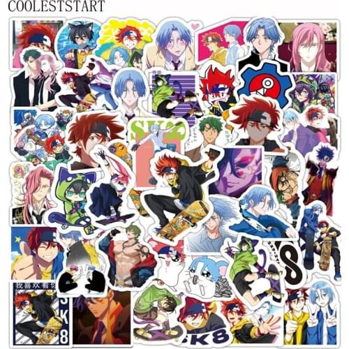 10/50Pcs/pack Anime SK8 the Infinity Stickers Cool Cartoon Graffiti Decals DIY For Skateboard Phone Guitar Laptop Luggage Helmet