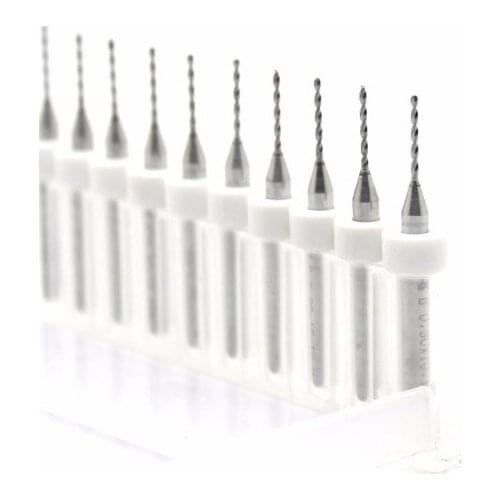 10pcs 0.2mm circuit board PCB mini drill bit carving bit for PCB SMT CNC board 3.175mm
