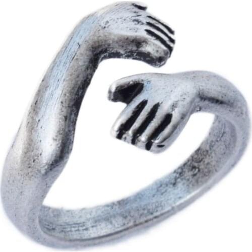 15PCS Hug Ring Retro Fashion Love Hot Gothic Party Wedding Couple Simple Open Women Rings