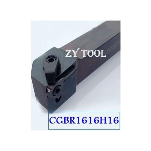 CGBR1616H16 16*16*100MM External Grooving Turning Slotting Tool Holder For Lathe Machine CNC Cutting Turning Tool Set Holder