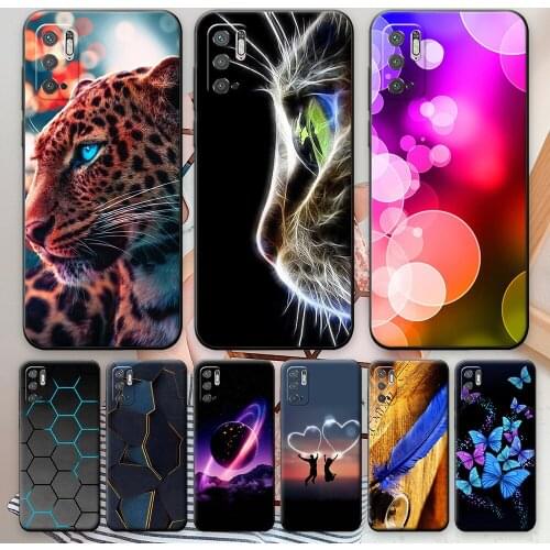 For Xiaomi Redmi Note 10T Case Shockproof Back Cover For Redmi Note 10 5G Animal Phone Bag on POCO M3 Pro Silicone Soft TPU Case