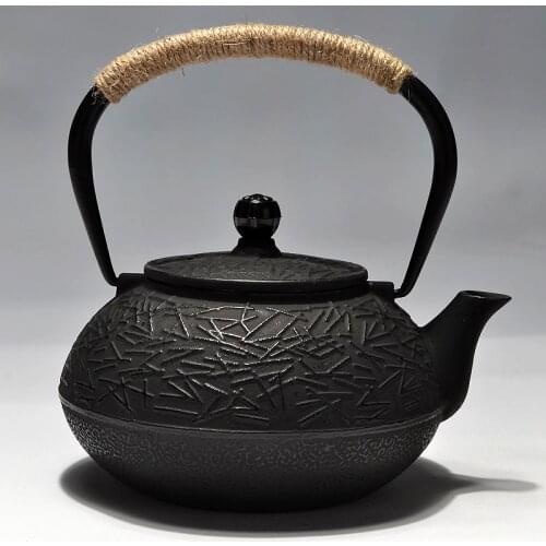 900ML Cast Iron Tea Pot Set Japanese Teapot Tetsubin Kettle Drinkware 900ml Kung Fu Tools Stainless Steel Strainer Tea Kettle