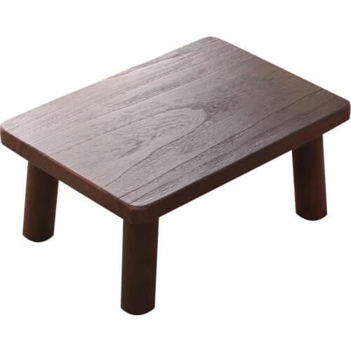 Japanese style wood burning window table living room solid wood coffee table window table bed square small coffee table