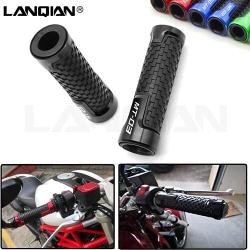 For Yamaha MT03 7/8 22MM Motorcycle Handlebar Grips Hand Bar Grips MT-03 2015 2016 2017 2018 2019 MT 03 CNC Accessories