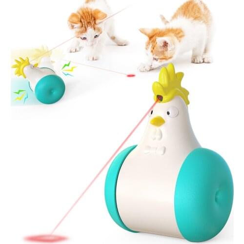 Electric Rotating Cat Animal Chick Shape Plastic Funny Pet Dog Kitten Interactive Training Toys Funny Tumbler
