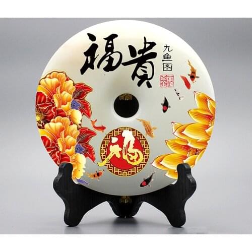 Fukki nine fish Home Furnishing living room decorations decoration room decoration retro jade crafts creative friends